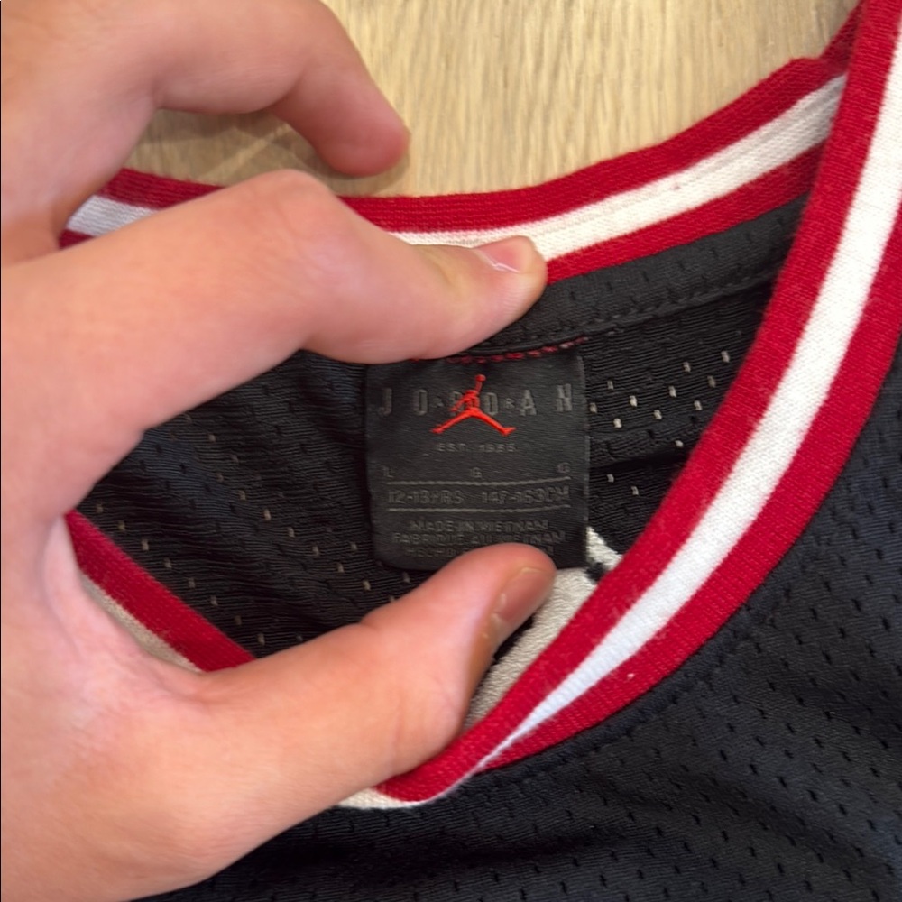 Jordan Black and Blue Basketball Jerseys Classic Design - Picture 5 of 14